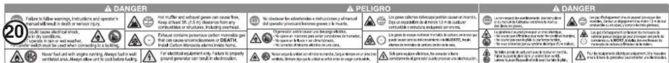 WESTINGHOUSE WGen10500TFc - ! DANGER - 16