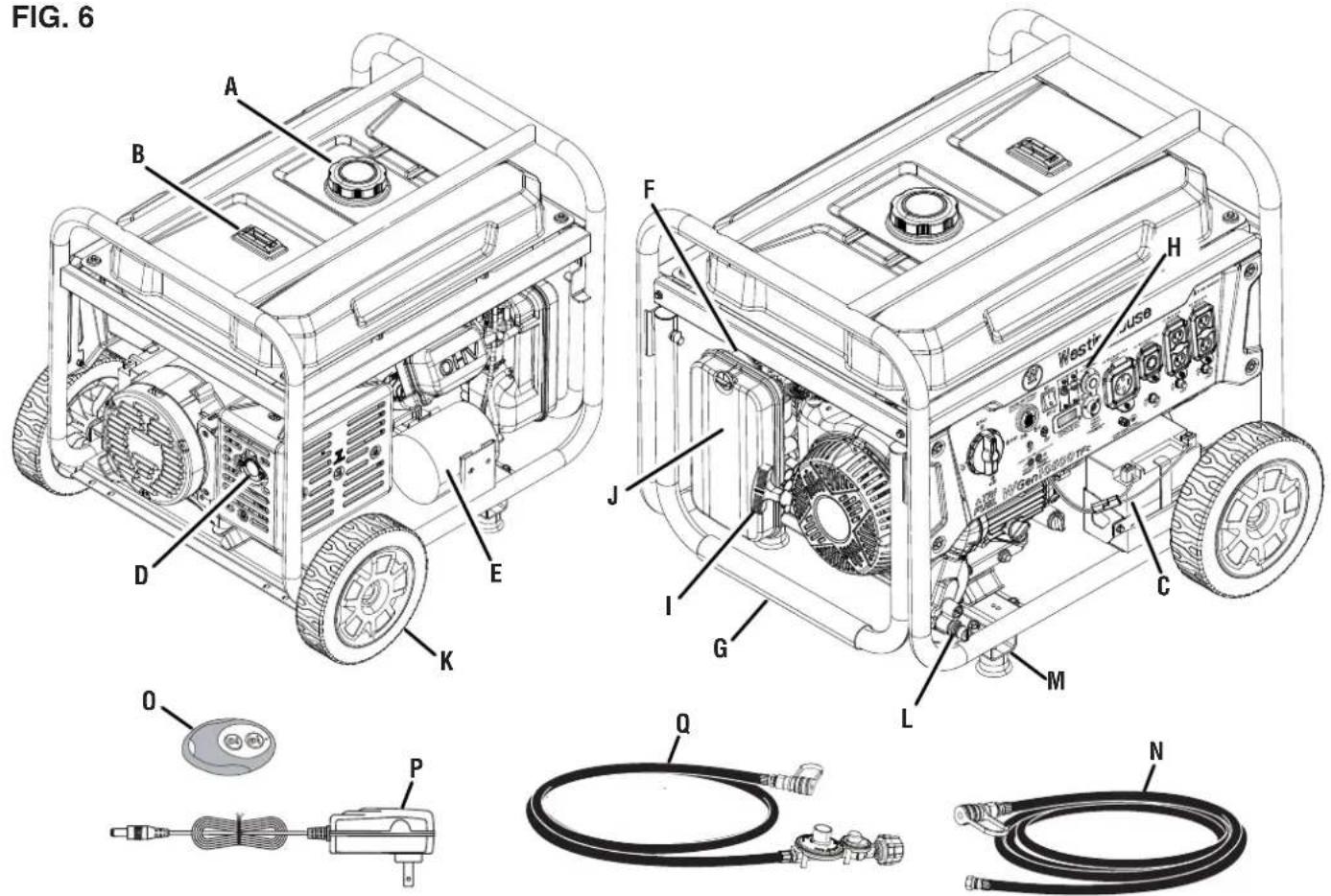 WESTINGHOUSE WGen10500TFc - DISJONCTEURS (20 ET 30 AMPÈRES) - 1