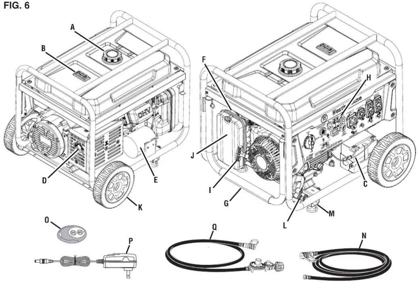 FIG. 6 A B D E K F J I G L M O P Q H Westhouse Air in/Car/10000000000000000000000000000000000000000000000000000000000000000000000000000000000000000000000000000