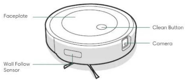 Faceplate Clean Button Camera Wall Follow Sensor