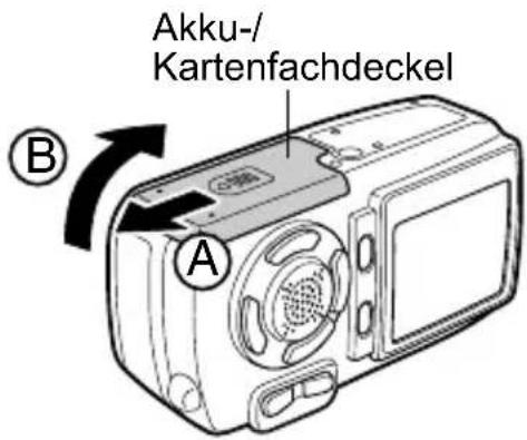 OLYMPUS Camedia D590 Zoom - Einlegen der Karte - 3