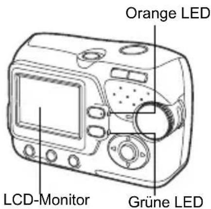 OLYMPUS Camedia D535 Zoom - Vergewissern Sie sich, dass die Kamera ausgeschaltet ist. - 1