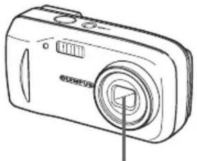 OLYMPUS Camedia D545 Zoom - Asegúrese de que la cámara esté apagada. - 1