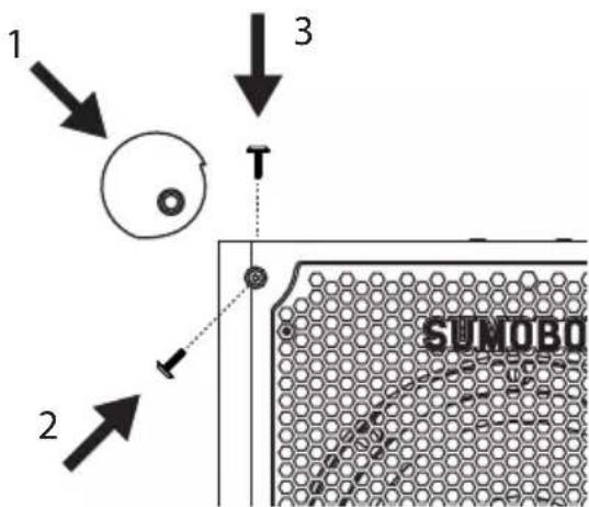 SHARP SumoBox CPLSBP1 - Hoekbeschermers en rooster - 1