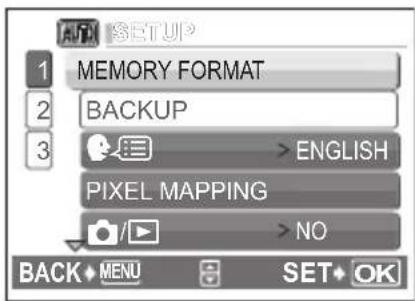 OLYMPUS FE220 - Select a Language - 5