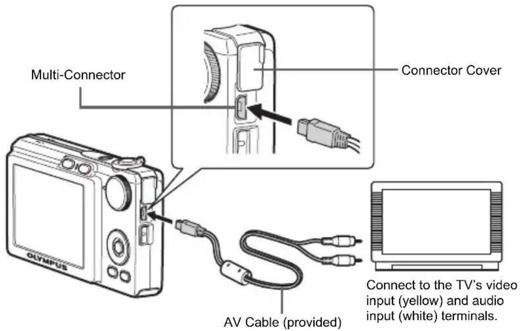 OLYMPUS FE220 - Playback on a TV - 1