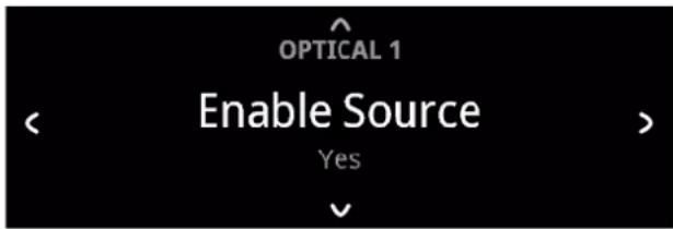 NAD C 389 - « ENABLE SOURCE » (ACTIVER LA SOURCE) - 1