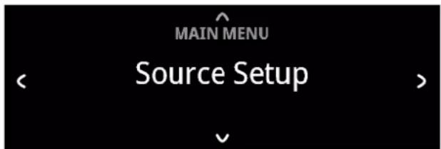 NAD C 389 - « SOURCE SETUP » (CONFIGURATION DES SOURCES) - 1