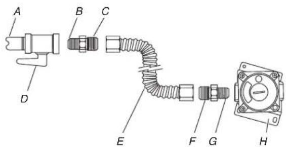JENN-AIR JDS1750ML - Typical Flexible Connection - 1