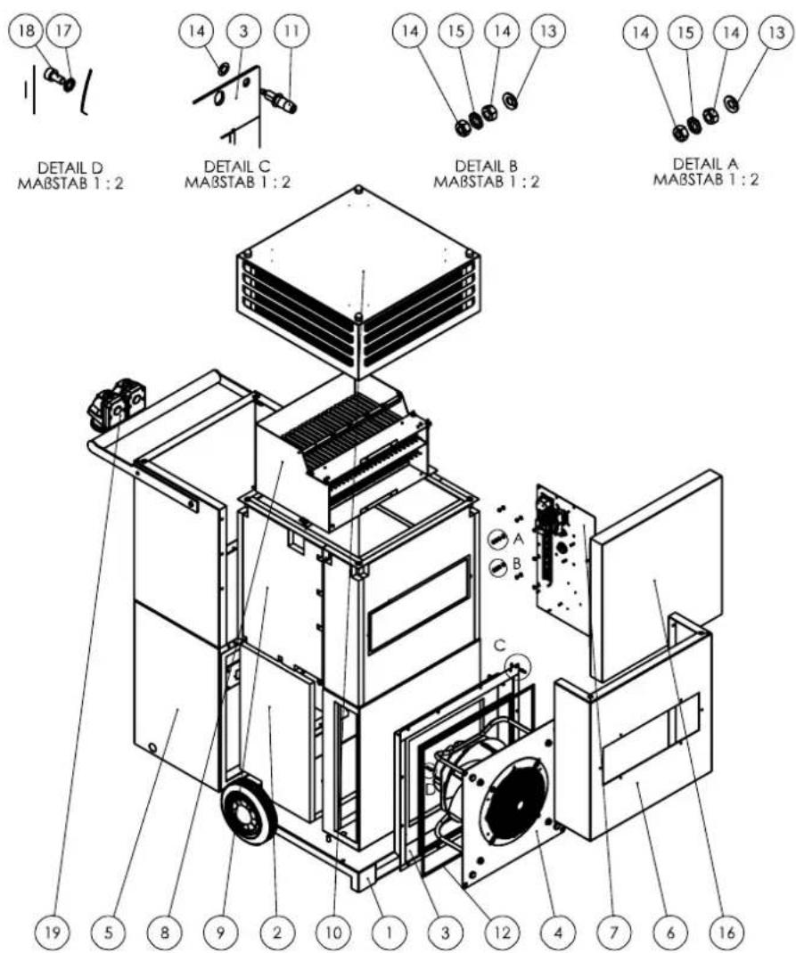 TROTEC TAC XT 18 - Nomenclature et liste des pièces de rechange TAC XT - 1