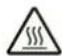 TROTEC TAC XT 18 - Avertissement de surface chaude - 1