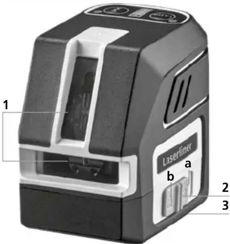 1 Laserliner b a 2 3