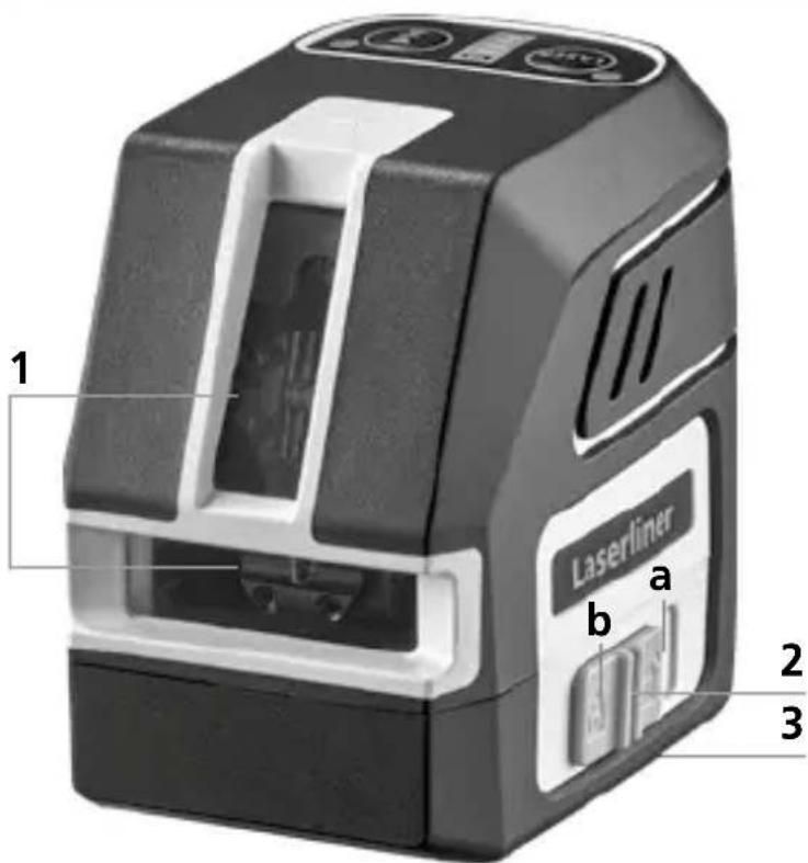 1 Laserliner b a 2 3