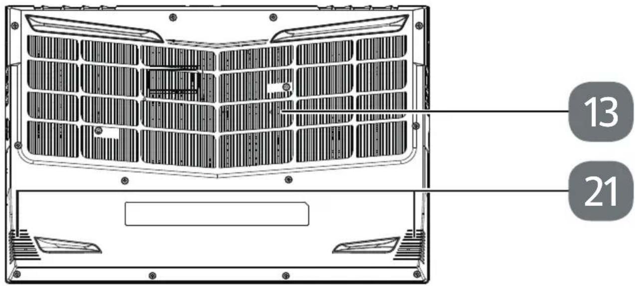 MEDION ERAZER Deputy P40 - Vue de dessous - 1