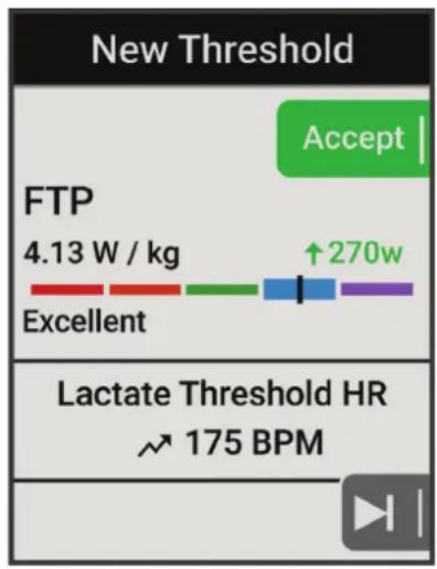 GARMIN Edge 540 - Récupération de l'estimation de votre FTP - 1
