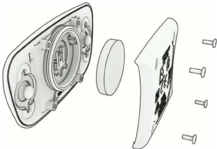 GARMIN Edge 540 - Remplacement de la pile de votre HRM-Dual - 1
