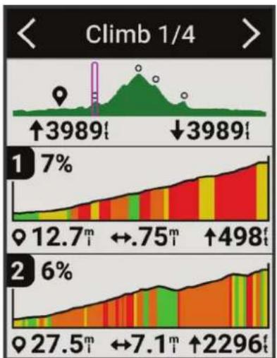 GARMIN Edge 540 - Utilisation du ClimbPro - 1