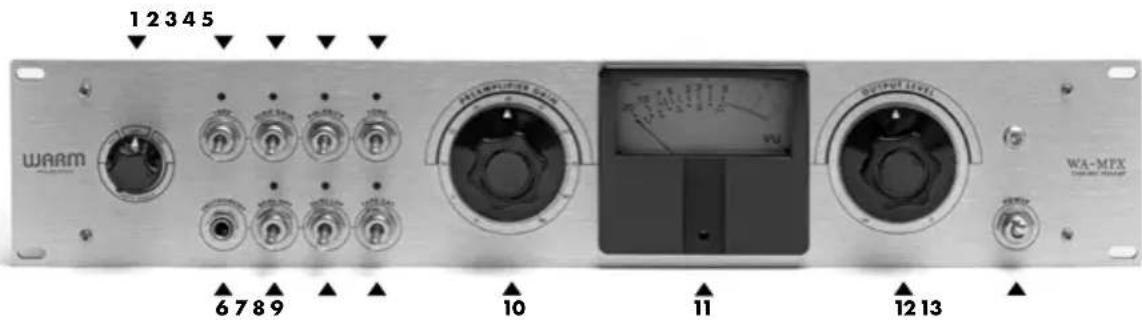 Warm Audio WAMPX - TECHNISCHE DATEN - VORDERSEITE (EINKANAL) - 1
