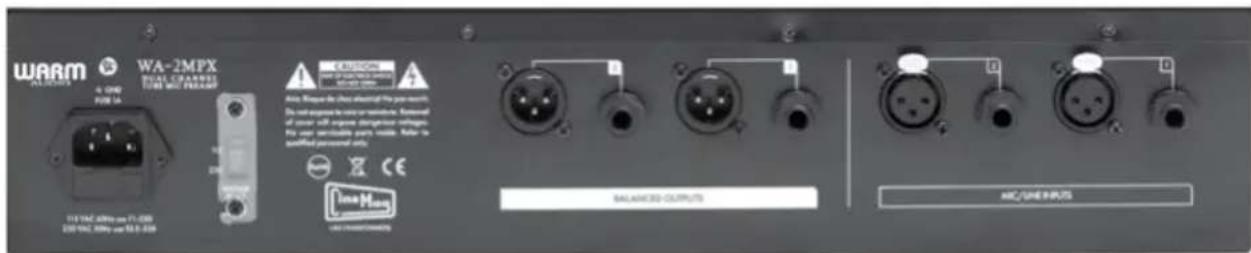 Warm Audio WAMPX - WA-2MPX 样本连接图 [双通道] - 1
