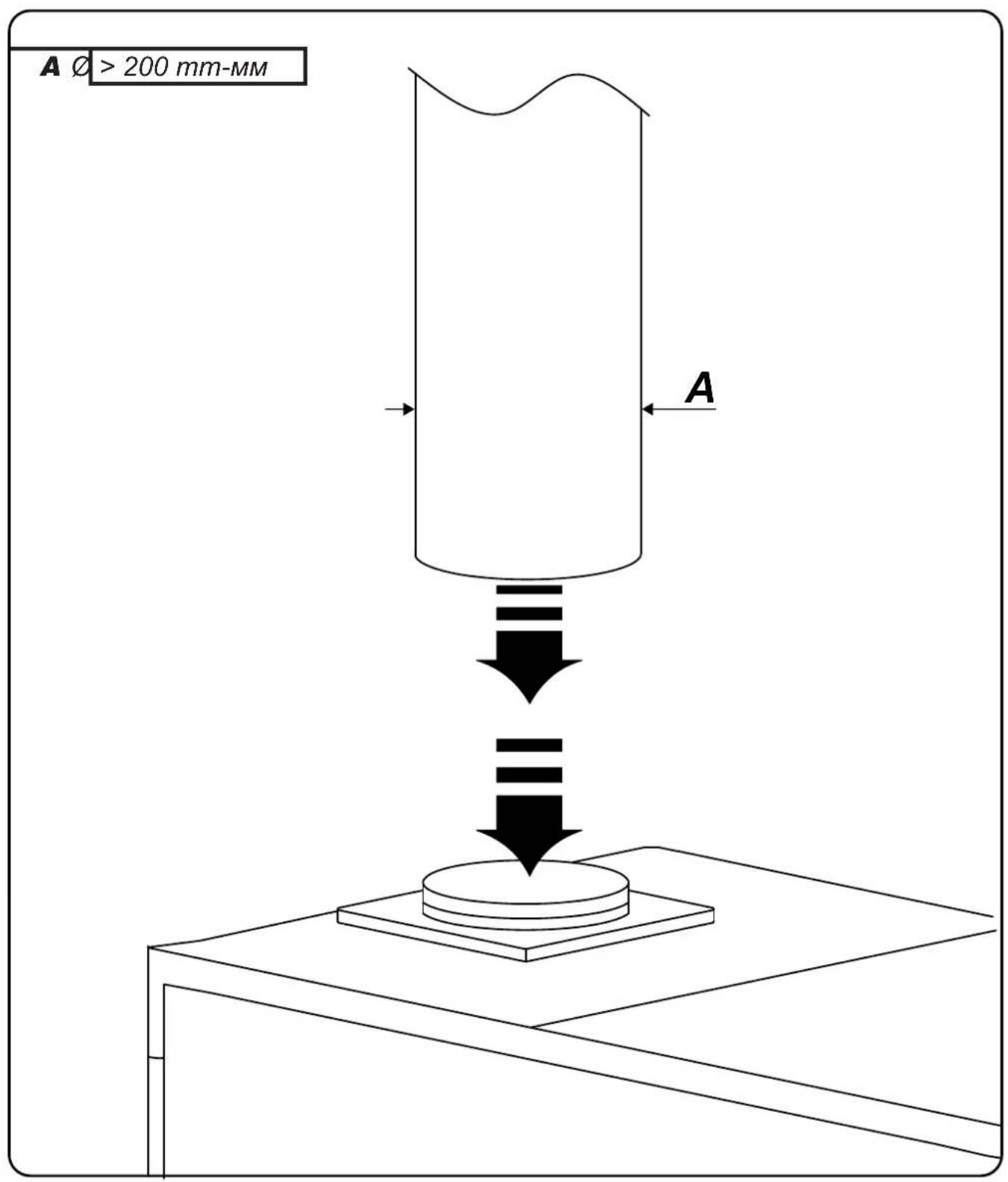 A Ø > 200 mm-mm A
