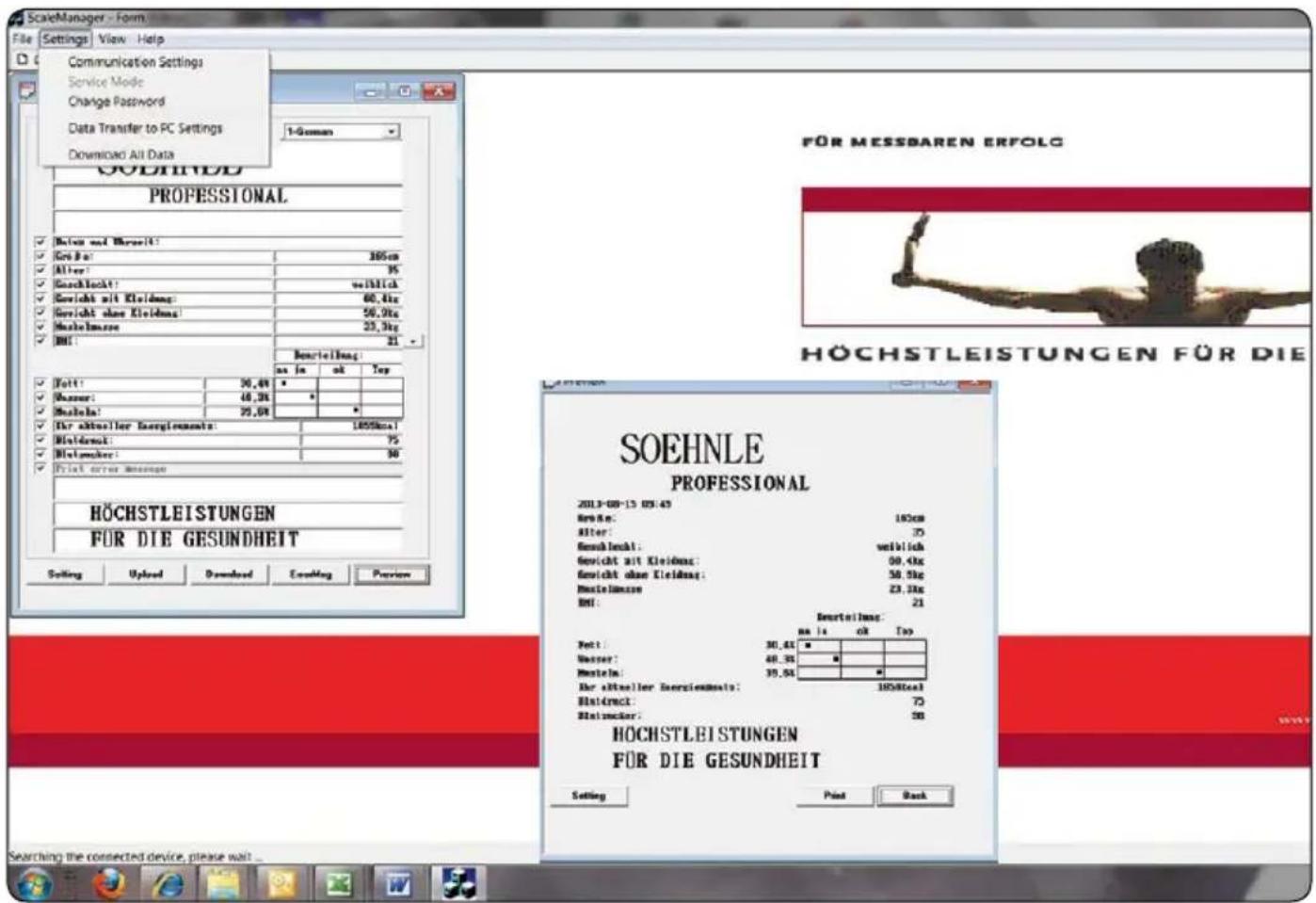 SOEHNLE Balance 7850 - Analysewerte - 1