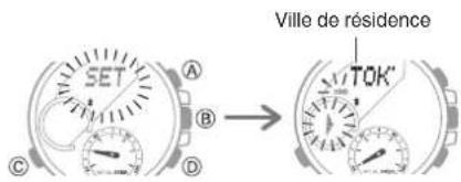 CASIO Edifice BCE20 - Rétablissement des réglages d'usine par défaut de la montre - 1