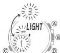CASIO Edifice BCE20 - Réglage de la durée de l'éclairage - 3