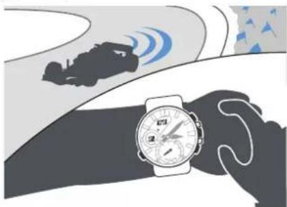 CASIO Edifice BCE20 - Exemple: enregistrement du temps par tour d'une course - 1