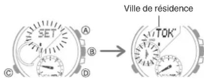 CASIO Edifice BCE20 - Modification du format d'affichage de la date - 1