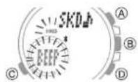 CASIO Edifice BCE20 - Activation ou déactivation du son de notification du compteur de rendez-vous - 2