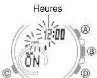 CASIO Edifice BCE20 - Configuration des réglages de l'alarme - 2
