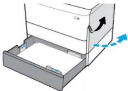 HP PageWide Managed MFP P77740 - 文書フィーダの紙詰まりを解決する - 18