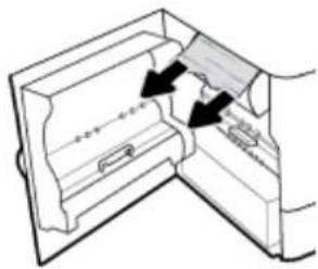 HP PageWide Managed MFP P77740 - 文書フィーダの紙詰まりを解決する - 46