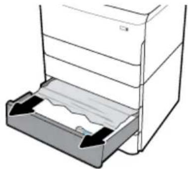 HP PageWide Managed MFP P77740 - 文書フィーダの紙詰まりを解決する - 21