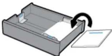 HP PageWide Managed MFP P77740 - ALM を無効にした状態でレターヘッドまたはプレプリント用紙をセットするには - 1