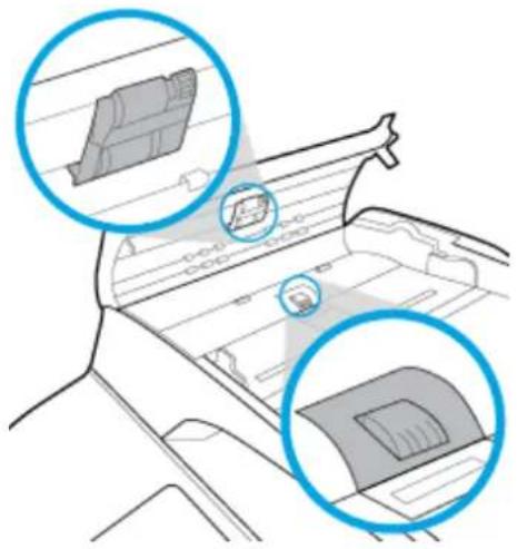 HP PageWide Managed MFP P77740 - ドキュメント フィーダーのピック ローラーとセパレーション パッドのクリーニング - 2
