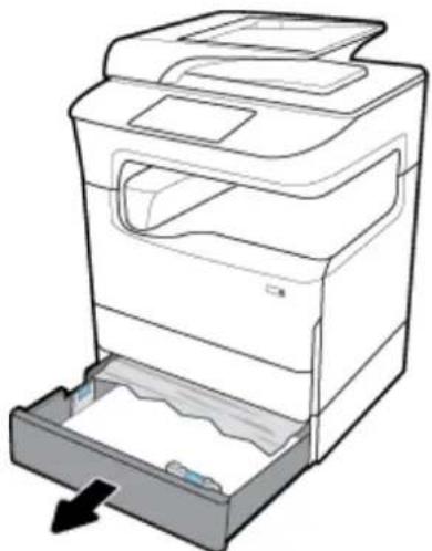 HP PageWide Managed MFP P77740 - 文書フィーダの紙詰まりを解決する - 16