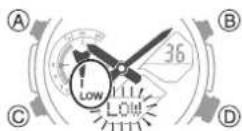 CASIO Edifice BCES100 - - Batterie faible - 1