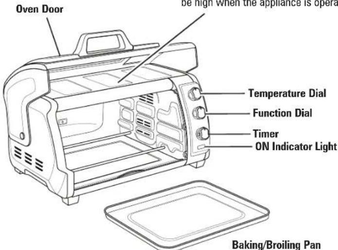HAMILTON BEACH Easy Reach 31123DA - Parts and Features - 1
