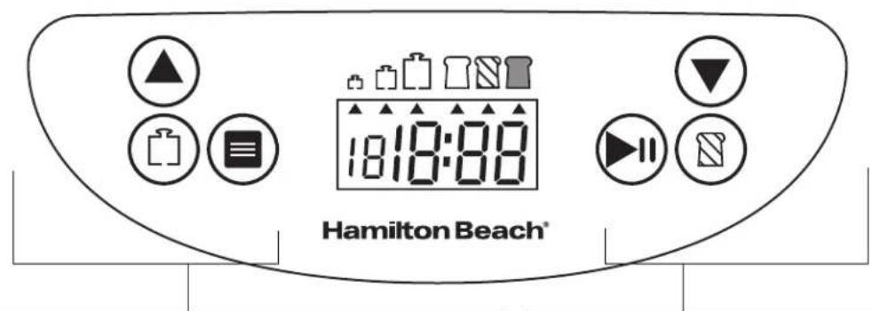 HAMILTON BEACH 29987 - Panel de control - 1
