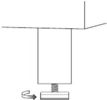 VESTFROST VLS 076 RF SDD - Adjustable feet - 1