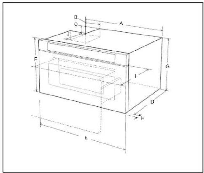 Thor TMD2401 - 24" AND 30" DRAWER MICROWAVE DIMENSIONS - 1