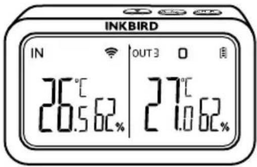 INKBIRD IN OUT3 0 26°C 27°C 20.562% 21.062%
