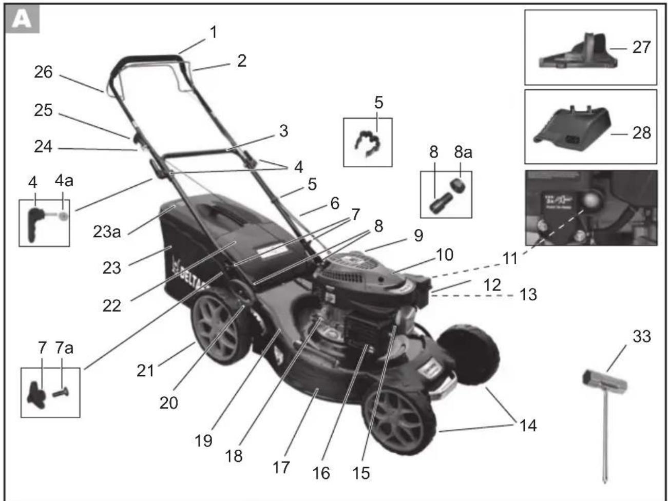 A 1 2 26 25 24 4 4a 23a 23 22 7 7a 21 20 19 18 17 16 15 14 13 12 11 10 9 8 7 6 5 4 3 2 1 27 28 8 8a 33