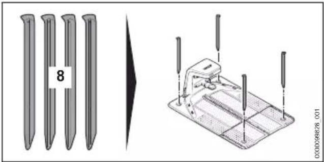 STIHL iMow 5.0 EVO - Dockingstation bevestigen - 1