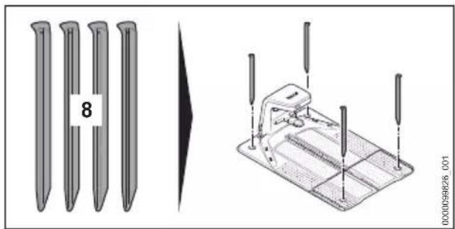 STIHL iMow 5.0 EVO - Fixation de la station de base - 1
