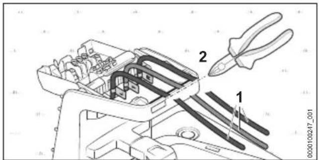 STIHL iMow 5.0 EVO - Begrenzingsdraad en leidraad aansluiten - 1