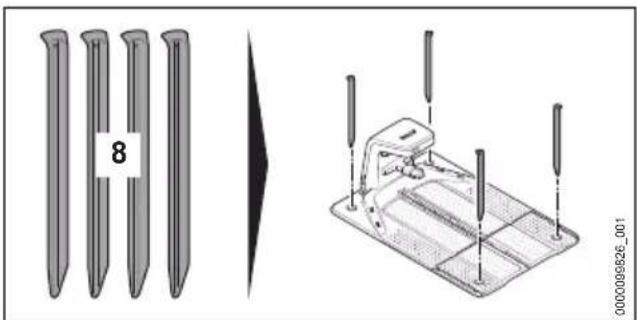 STIHL iMow 5.0 EVO - Dockingstation befestigen - 1
