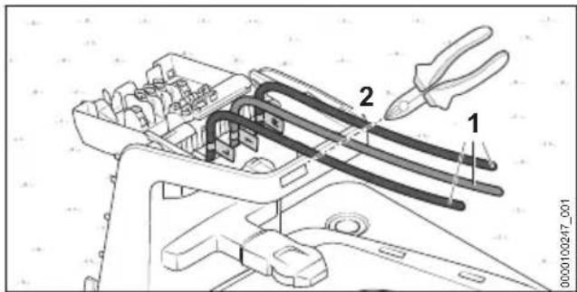 STIHL iMow 6.0 EVO - Branchement du fil de délimitation et du fil de guidage - 1