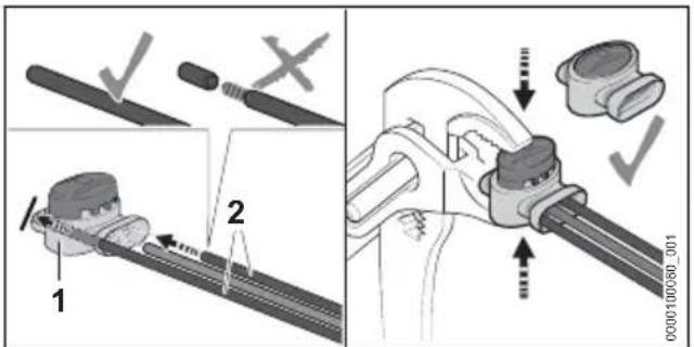 STIHL iMow 6.0 EVO - Allungamento o riparazione del filo perimetrale o del filo guida - 1